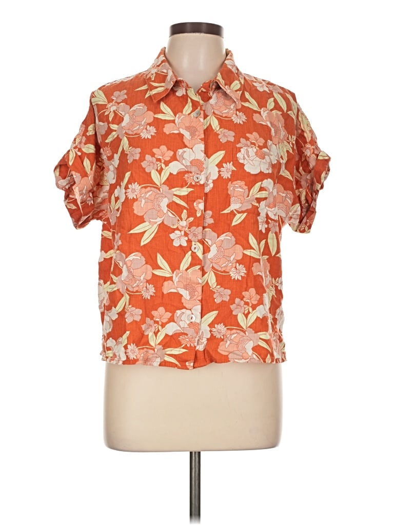 Pre-owned The Normal Brand Short Sleeve Blouse In Orange