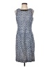 Etcetera Tweed Blue Casual Dress Size 4 - photo 1