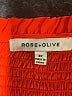 Rose + Olive 100% Polyester Orange 3/4 Sleeve Blouse Size 3X - photo 7