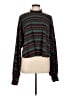 Free People Stripes Green Pullover Sweater Size L - photo 1