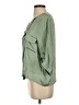 Timing 100% Polyester Green 3/4 Sleeve Blouse Size S - photo 5
