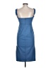 Here Comes the Sun Solid Blue Cocktail Dress Size L - photo 2