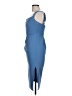 Here Comes the Sun Solid Blue Cocktail Dress Size L - photo 5