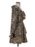 Glam Animal Print Brown Casual Dress Size S - photo 4