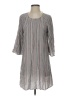 BCBGeneration 100% Rayon Stripes Gray Casual Dress Size S - photo 1