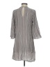 BCBGeneration 100% Rayon Stripes Gray Casual Dress Size S - photo 2