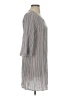 BCBGeneration 100% Rayon Stripes Gray Casual Dress Size S - photo 4