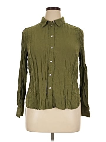 Madewell Crinkled Button-Up Shirt (view 1)