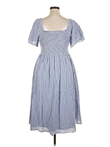 Madewell Lucie Smocked Midi Dress (view 2)