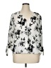 West Kei 100% Polyester Silver 3/4 Sleeve Blouse Size XL - photo 1