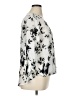 West Kei 100% Polyester Silver 3/4 Sleeve Blouse Size XL - photo 4
