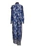 Assorted Brands 100% Polyester Paisley Blue Casual Dress Size EU 36 / US 6 - photo 2