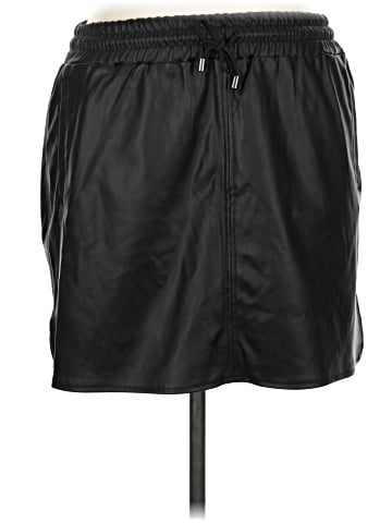 Topshop Faux Leather Skirt (view 1)