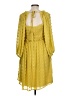 Listicle 100% Polyester Yellow Casual Dress Size L - photo 2
