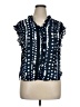 DKNY 100% Polyester Blue Sleeveless Blouse Size XL - photo 1