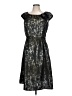 Sangria 100% Polyester Paisley Black Green Cocktail Dress Size 14 - photo 1