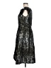 Sangria 100% Polyester Paisley Black Green Cocktail Dress Size 14 - photo 5