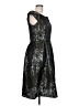 Sangria 100% Polyester Paisley Black Green Cocktail Dress Size 14 - photo 4