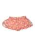 Free People 100% Polyester Floral Orange Shorts Size 4 - photo 1