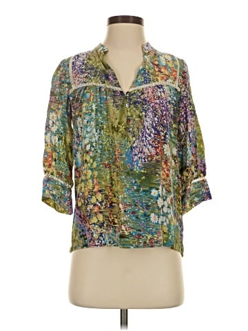 Dolan 3/4 Sleeve Silk Top (view 1)