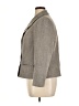 Le Suit Chevron-herringbone Gray Blazer Size 14 Petite - photo 5
