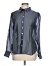 Bailey 44 Polka Dots Gray Long Sleeve Blouse Size L - photo 1