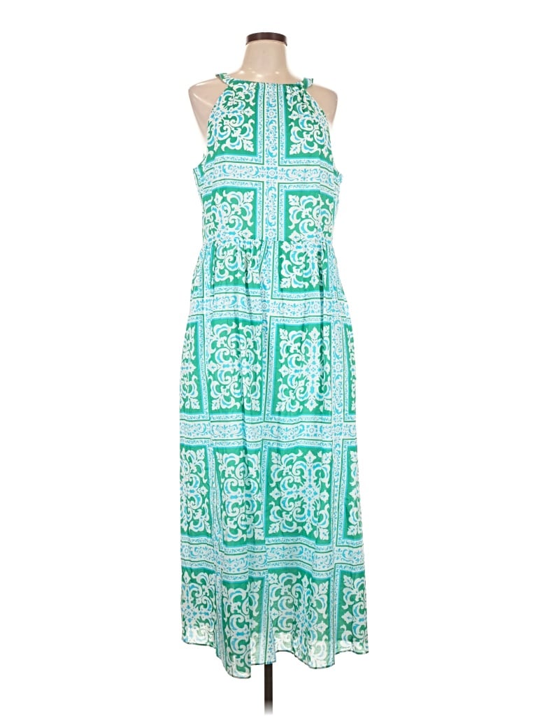 Pre-owned Talbots Casual Dress In Teal