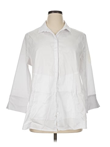 Habitat 3/4 Sleeve Button-Down Shirt (view 1)
