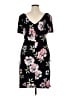 Connected Apparel Floral Black Casual Dress Size 14 - photo 2