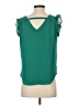 Versona 100% Polyester Green Sleeveless Blouse Size XS - photo 2