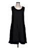 Ninety Solid Black Casual Dress Size L - photo 1