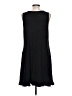 Ninety Solid Black Casual Dress Size L - photo 2