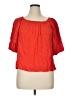 Sanctuary 100% Rayon Orange Short Sleeve Blouse Size XL - photo 1