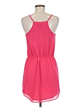 naked zebra pink dress Naked Zebra Smocked Flared Midi Dress In Hot Pink