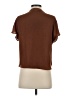 Maison d' Amelie 100% Polyester Brown Short Sleeve Blouse Size XS - photo 2
