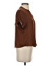 Maison d' Amelie 100% Polyester Brown Short Sleeve Blouse Size XS - photo 4