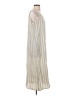 Flax Stripes Silver Casual Dress Size 6 (S) - photo 4
