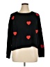 Jane and Delancey Hearts Black Pullover Sweater Size XL - photo 1