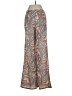 Ark & Co. 100% Polyester Paisley Brown Casual Pants Size S - photo 2