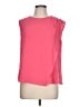 MNG 100% Polyester Pink Sleeveless Blouse Size 10 - photo 1
