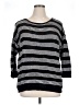 Jones New York Sport Stripes Black Pullover Sweater Size XL - photo 1