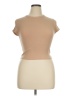 Bershka Tan Short Sleeve Turtleneck Size XL - photo 1