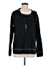 Quacker Factory 100% Cotton Black Long Sleeve Top Size M - photo 1