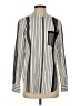 3.1 Phillip Lim 100% Polyester Stripes Gray Long Sleeve Blouse Size 4 - photo 1