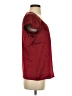 Theory Burgundy Short Sleeve Blouse Size S - photo 4