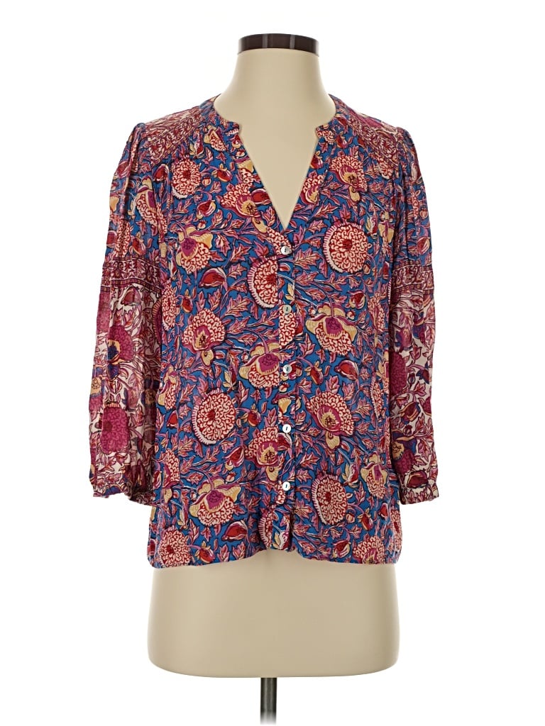 Pre-owned Ba&sh 3/4 Sleeve Blouse In Purple