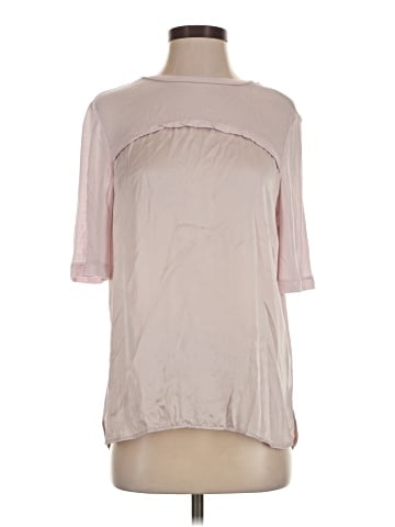 Vince. 3/4 Sleeve Silk Top (view 1)