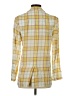 Rag & Bone 100% Cotton Plaid Yellow Blazer Size 0 - photo 2