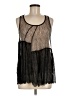 Mystree 100% Polyester Black Sleeveless Blouse Size M - photo 1