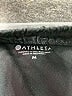 Athleta 100% Polyester Metallic Black Athletic Shorts Size M - photo 3